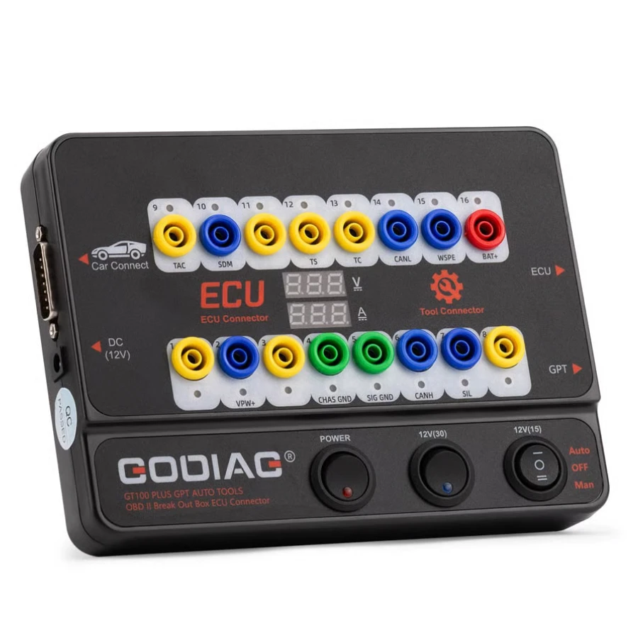 Godiag GT100 Plus GPT  OBDII Breakout Box & ECU Connector with DOIP, ENET & 24V-12V Conversion