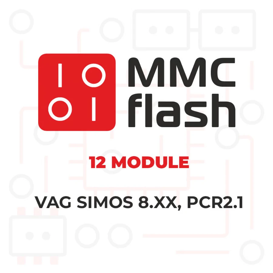 MMCFlash - 12 Module, VAG Simos 8.XX, PCR2.1