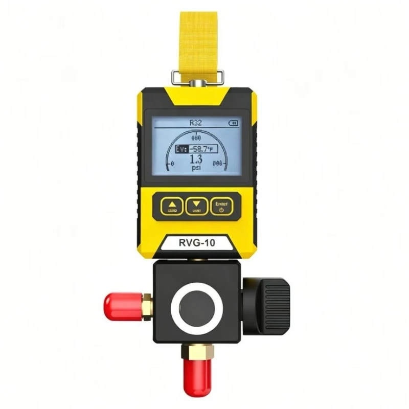 RVG-10B Digital Manifold Gauge 0.5%FS Accuracy for 88 Refrigerant Types Multi-Unit Pressure Measurement