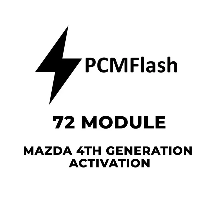 PCMflash - 72 Module Mazda 4th generation Activation
