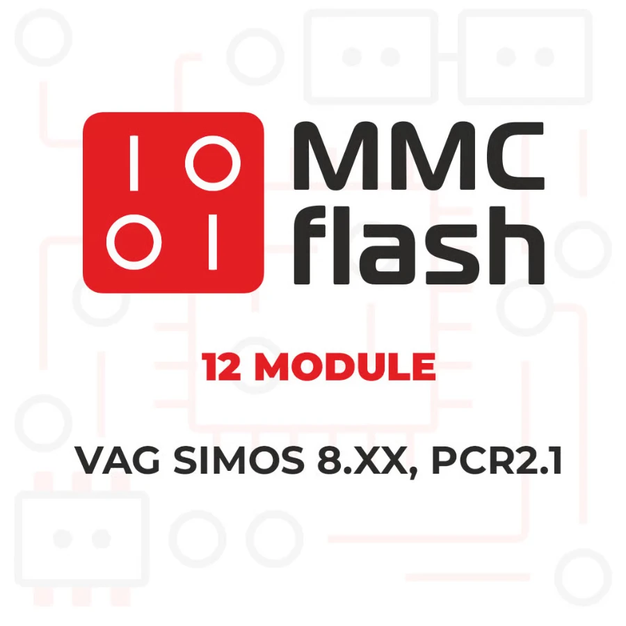 MMCFlash - 12 Module, VAG Simos 8.XX, PCR2.1